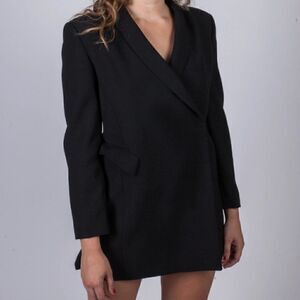Vintage Giorgio Armani Black Blazer Dress